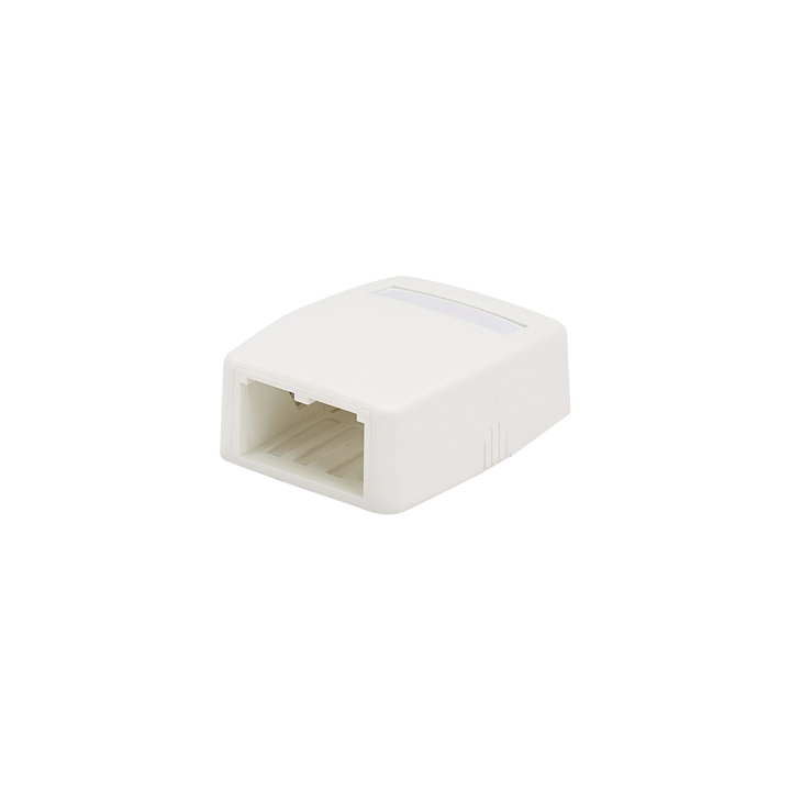Caja de Montaje en Superficie, Para 2 Módulos Mini-Com, Color Blanco
