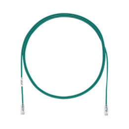 Cable de Parcheo TX6, UTP Cat6, Diámetro Reducido (28AWG), Color Verde, 1.52 Metros (5 Pies)