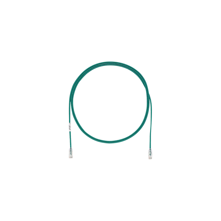 Cable de Parcheo TX6, UTP Cat6, Diámetro Reducido (28AWG), Color Verde, 1.52 Metros (5 Pies)