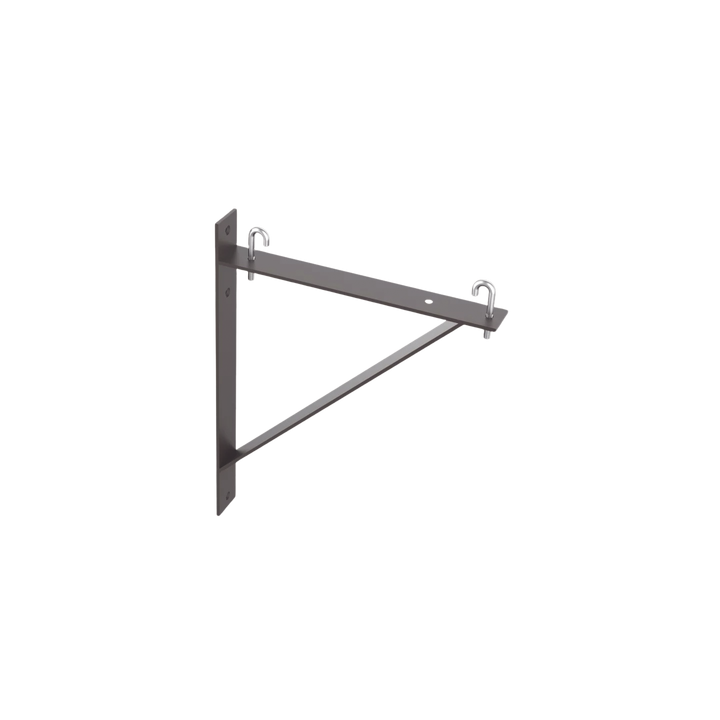 Kit de Soporte Triangular a Pared, Para Escalerillas de 12 y 6 in de Ancho, de Acero, Color Negro