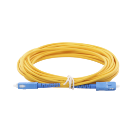 Jumper de Fibra Óptica Monomodo SC/UPC-SC/UPC Simplex de 6 Metros (19.69 Pies), 3mm