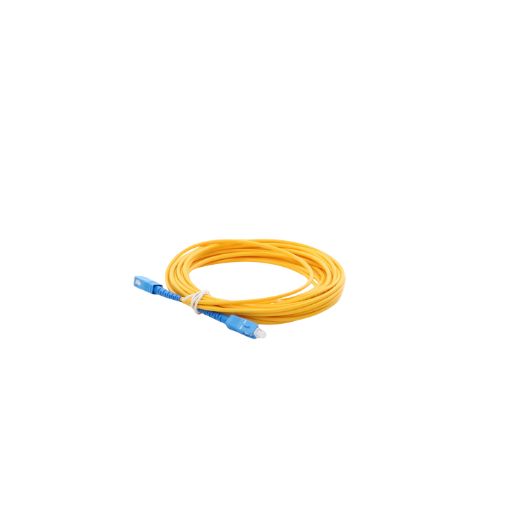 Jumper de Fibra Óptica Monomodo SC/UPC-SC/UPC Simplex de 6 Metros (19.69 Pies), 3mm