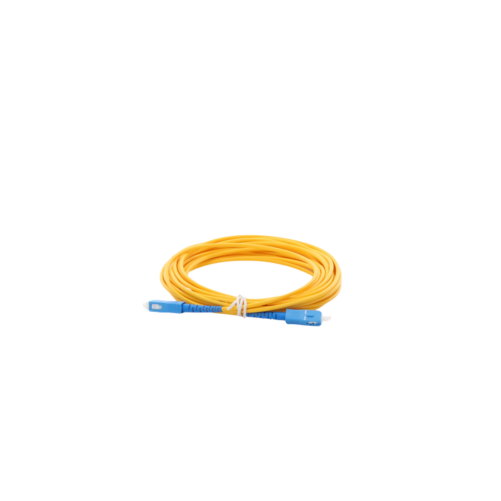 Jumper de Fibra Óptica Monomodo SC/UPC-SC/UPC Simplex de 6 Metros (19.69 Pies), 3mm