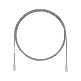 Cable de Parcheo TX6, UTP Cat6, Diámetro Reducido (28AWG), Color Gris, 1.52 Metros (5 Pies)