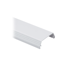 Cubierta (Tapa) tipo bisagra para canaleta T-45, de PVC rígido, 60.3 x 19.1 x 2438.4 mm, Color Blanco Mate