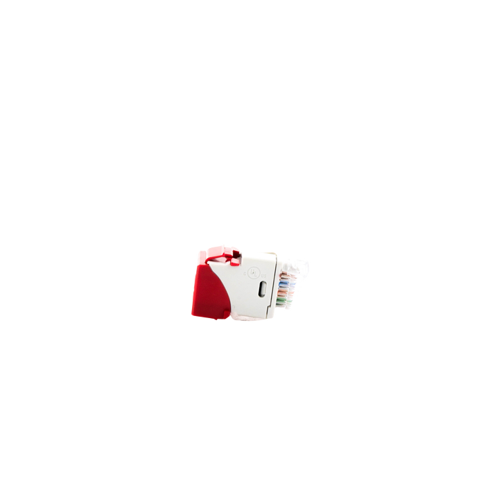 Jack Ultramax Cat6a, Utp, Tipo Keystone, Color Rojo, Punch Down