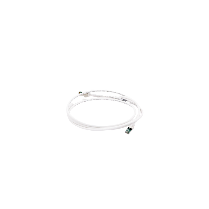 Patch Cord Z-MAX Cat6A S/FTP, CM/LS0H, 2.13 Metros (7 Pies), Color Blanco, Versión Bulk (Sin Empaque Individual)