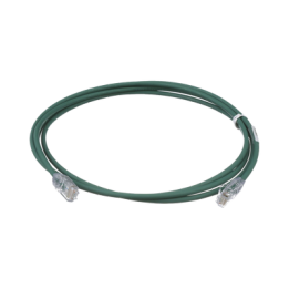 Cable de Parcheo UTP Cat6A, CM/LSZH, Diámetro Reducido (28AWG), Color Verde, 0.91 Metros (3 Pies)