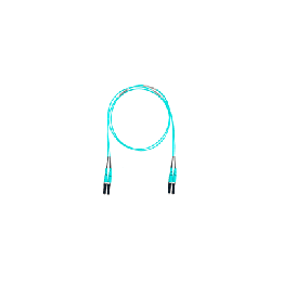 Jumper de Fibra Optica Multimodo 50/125 OM4, LC-LC Duplex, OFNR (Riser), Color Aqua, 2.44 Metros (8 Pies)