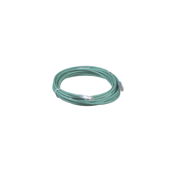 Cable de Parcheo TX6, UTP Cat6, 24 AWG, CM, Color Verde, 4.57 Metros (15 Pies)