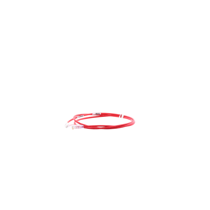 Cable de Parcheo UTP Cat6A, CM/LSZH, Diámetro Reducido (28AWG), Color Rojo, 1.52 Metros (5 Pies)