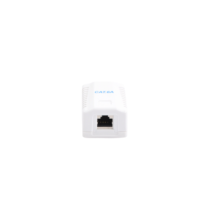 Caja de Pared con 1 Puerto, Incluye 1 Jack STP Cat6A