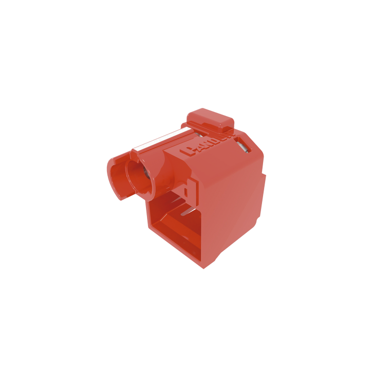 Kit de 10 Dispositivos Recubiertos para Impedir Desconexión de Plug RJ45, Color Rojo, Incluye Herramienta para