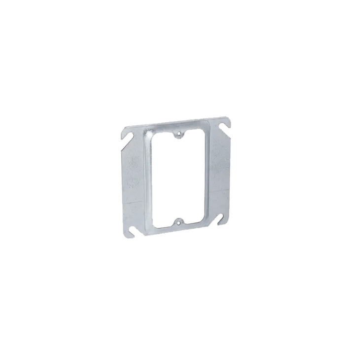 Sobretapa Cuadrada de 4" de Acero Galvanizado con realce de 1/4".
