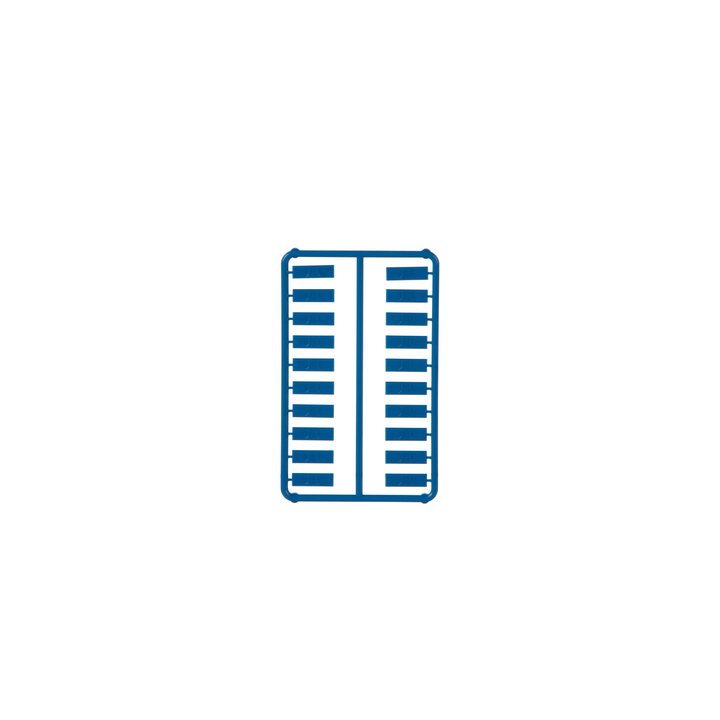 Paquete de 100 Iconos de Datos de Instalación a Presión, Para Jacks Mini-Com de Panduit, De Plástico, Color Azul
