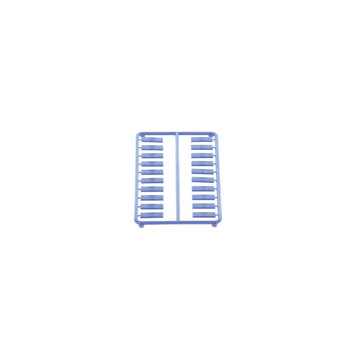Paquete de 100 Iconos de Datos de Instalación a Presión, Para Jacks Mini-Com de Panduit, De Plástico, Color Azul