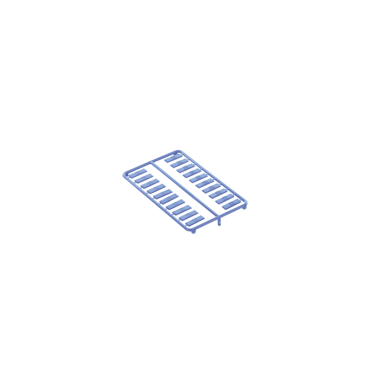 Paquete de 100 Iconos de Datos de Instalación a Presión, Para Jacks Mini-Com de Panduit, De Plástico, Color Azul