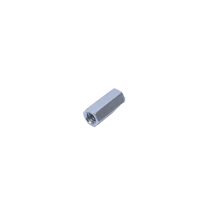 Cople hexagonal roscado cuerda maquina galvanizado de 6.5 mm (1/4")