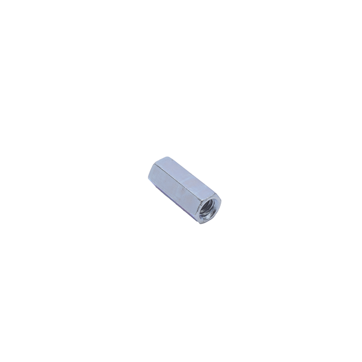 Cople hexagonal roscado cuerda maquina galvanizado de 6.5 mm (1/4")