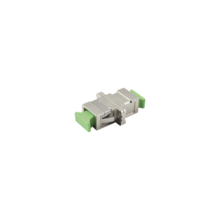 Módulo Acoplador de Fibra Óptica Simplex SC/APC a SC/APC Compatible con Fibra Monomodo