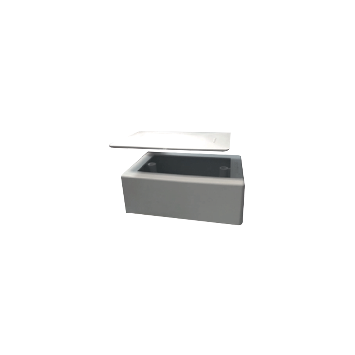 Kit de Caja TMKS1 con THAPA Ciega Incluida Color Blanco (7902-02002)
