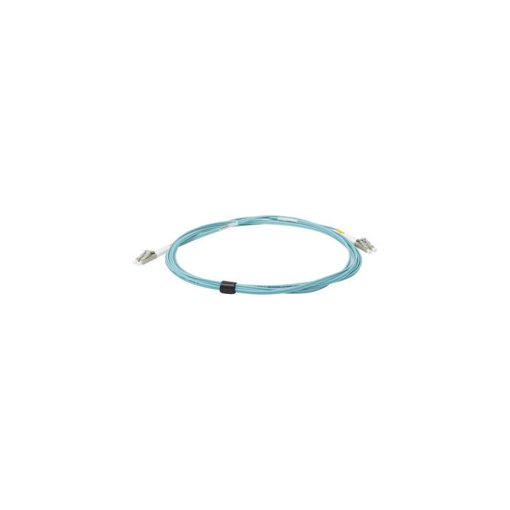 Jumper de Fibra Óptica Multimodo 50/125 XGLO OM3, LC-LC Duplex, OFNR, Color Aqua, 3 Metros (9.84 Pies)
