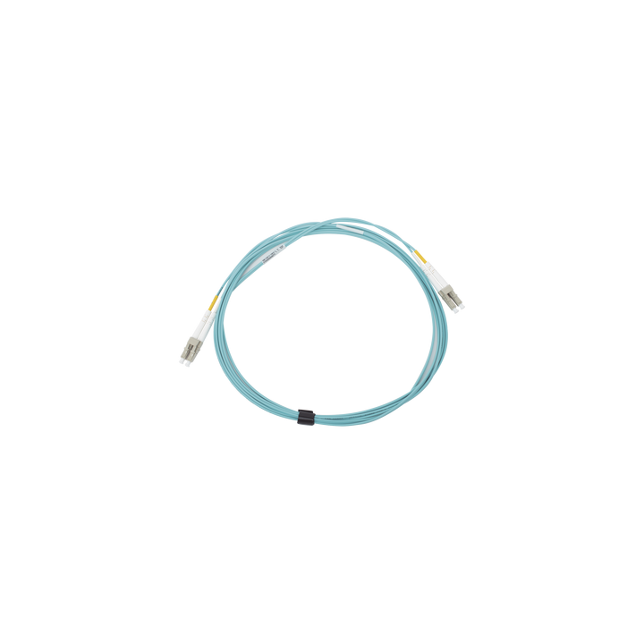 Jumper de Fibra Óptica Multimodo 50/125 XGLO OM3, LC-LC Duplex, OFNR, Color Aqua, 3 Metros (9.84 Pies)