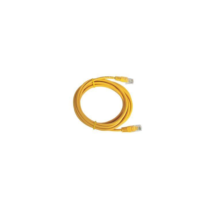 Cable de Parcheo UTP Cat5e - 0.5 Metros (1.64 Pies) - Amarillo