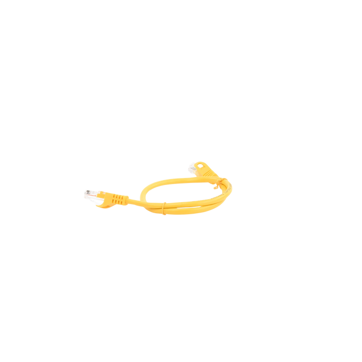 Cable de Parcheo UTP Cat5e - 0.5 Metros (1.64 Pies) - Amarillo