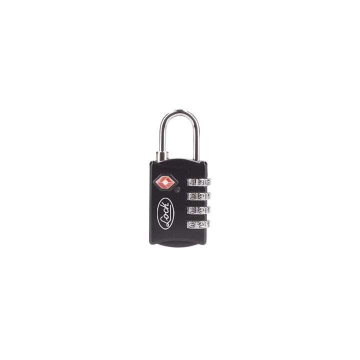 Candado de Combinación Maletero Negro TSA / Medida 30 mm/ / Nivel de seguridad 3 / Discos Programables.