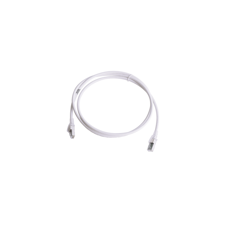 Patch Cord Z-MAX Cat6A S/FTP, CM/LS0H, 1.52 Metros (5 Pies), Color Blanco, Versión Bulk (Sin Empaque Individual)