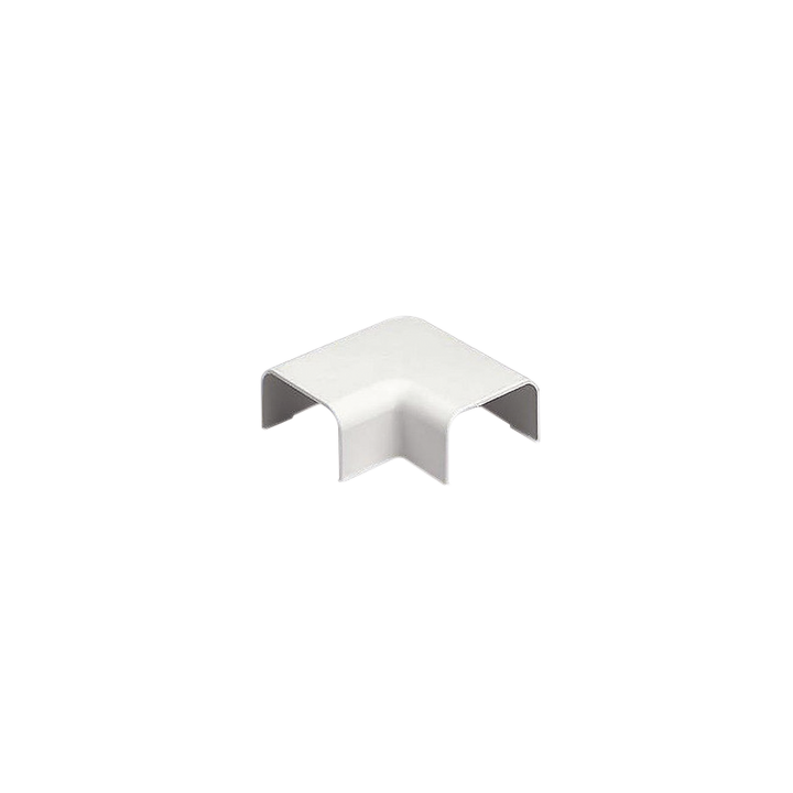 Conexión en ángulo recto "L", para uso con canaleta LD5, material ABS, Color Blanco Mate
