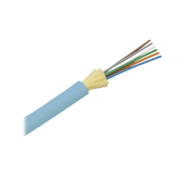 Cable de Fibra Óptica de 12 Hilos, Multimodo OM4 50/125 Optimizada, Interior, Tight Buffer 900um, No Conductiva