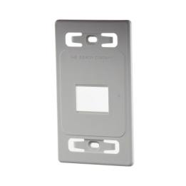 Placa de Pared Modular MAX, de 2 Salidas, Color Blanco
