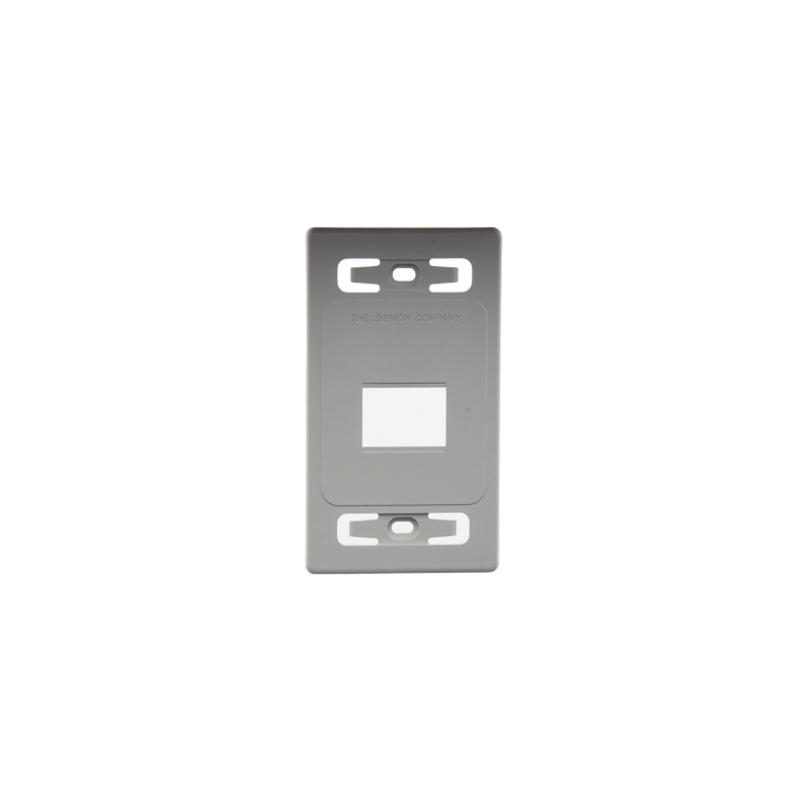 Placa de Pared Modular MAX, de 2 Salidas, Color Blanco