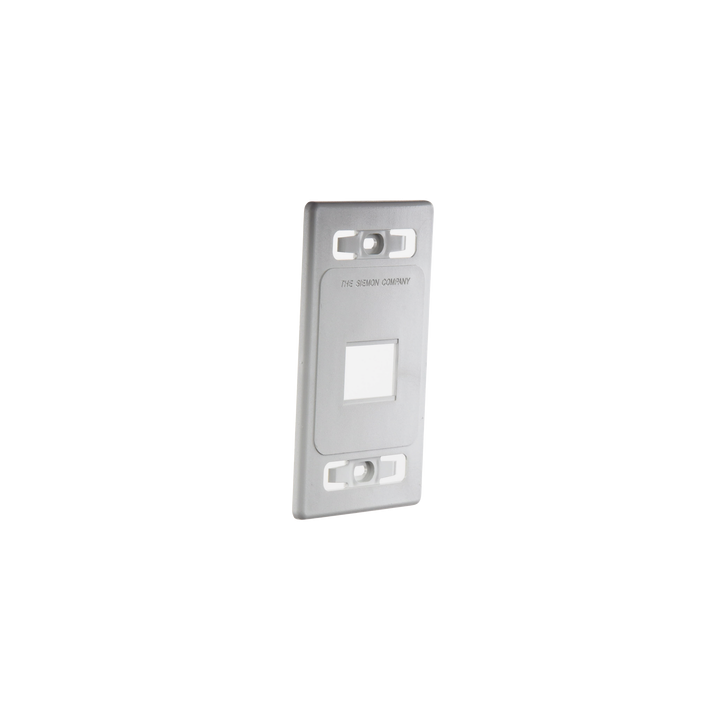 Placa de Pared Modular MAX, de 2 Salidas, Color Blanco