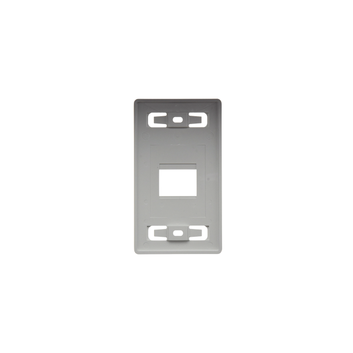 Placa de Pared Modular MAX, de 2 Salidas, Color Blanco