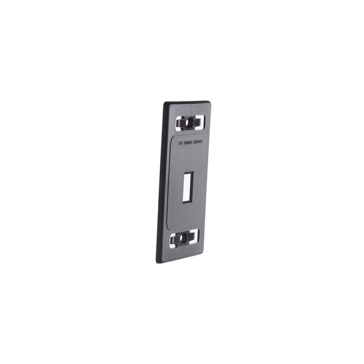 Placa de Pared Modular MAX, de 1 Salida, Color Negro