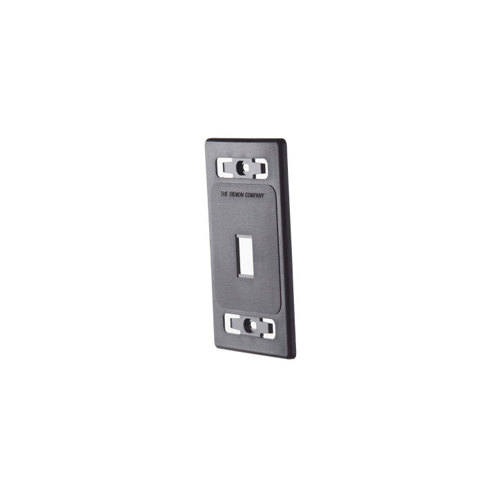 Placa de Pared Modular MAX, de 1 Salida, Color Negro