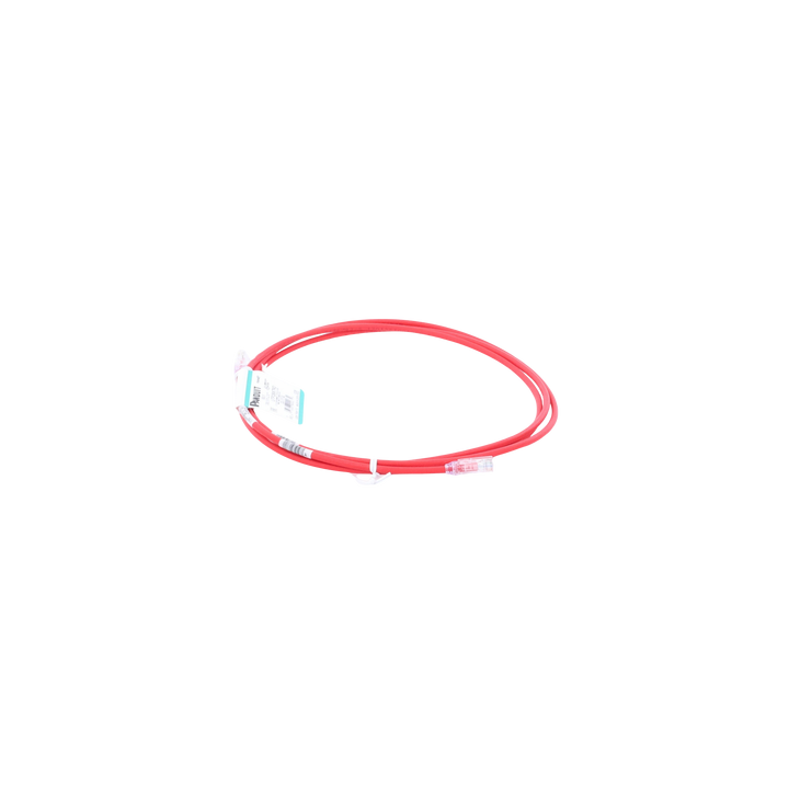 Cable de Parcheo UTP Cat6A, CM/LSZH, Diámetro Reducido (28AWG), Color Rojo, 2.13 Metros (7 Pies)