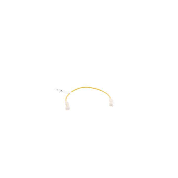 Cable de Parcheo Slim UTP Cat6 - 30 cm (11.81 Pulgadas) Amarillo Diámetro Reducido (28 AWG)