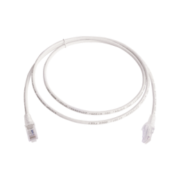 Patch Cord MC6 Modular Cat6 UTP, CM/LS0H, 1.52 Metros (5 Pies), Color Blanco, Versión Bulk (Sin Empaque Individual)