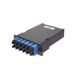 Placa Acopladora de Fibra Óptica FAP, Con 12 Pigtails y 6 Conectores LC Duplex (12 Fibras), Para Fibra Monomodo