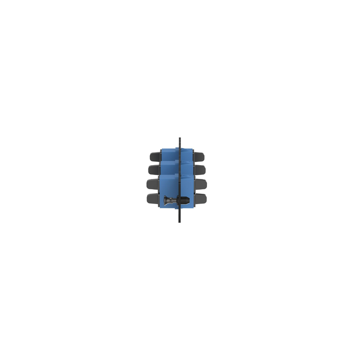 Placa Acopladora de Fibra Optica FAP, Con 3 Conectores SC Duplex (6 Fibras), Para Fibra Monomodo OS1/OS2, Color Azul