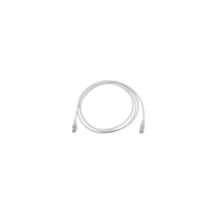 Patch Cord MC6 Modular Cat6 UTP, CM/LS0H, 2.13 Metros (7 Pies), Color Blanco, Versión Bulk (Sin Empaque Individual)