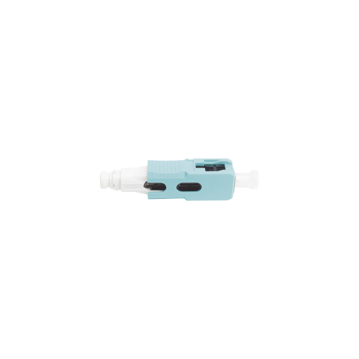 Conector de Fibra Óptica Pre-Pulido LightBow SC Simplex, Multimodo 50/125 (OM3/OM4), Re-Terminable, Color Aqua