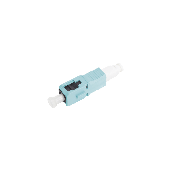 Conector de Fibra Óptica Pre-Pulido LightBow SC Simplex, Multimodo 50/125 (OM3/OM4), Re-Terminable, Color Aqua