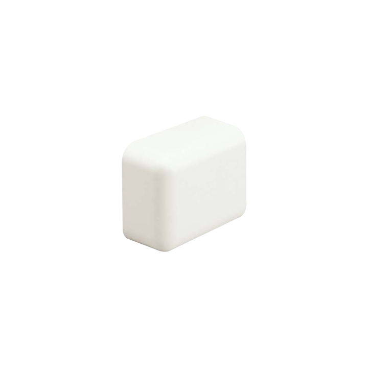 Tapa Final, para uso con canaleta LD10, material ABS, Color Blanco Mate