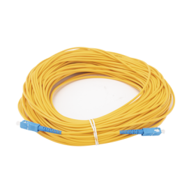Jumper de Fibra Óptica Monomodo SC/UPC-SC/UPC Simplex de 50 Metros (164.04 Pies), 3mm