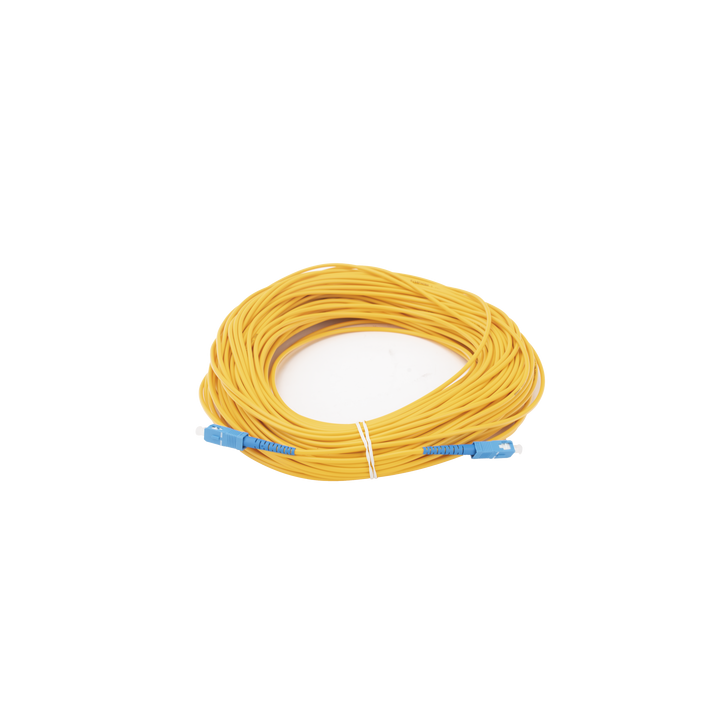 Jumper de Fibra Óptica Monomodo SC/UPC-SC/UPC Simplex de 50 Metros (164.04 Pies), 3mm
